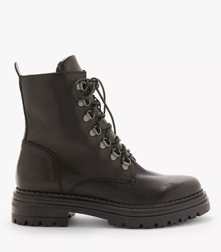 And/Or + Rudi Leather Lace Up Hiking Boots in Black