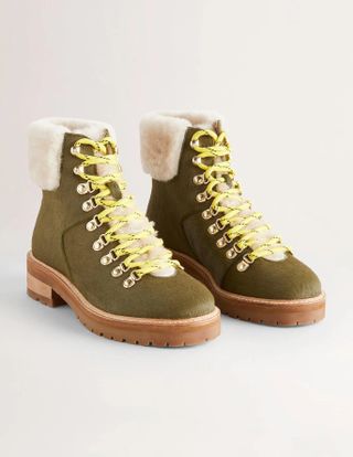 Boden + Lace-Up Hiking Boots