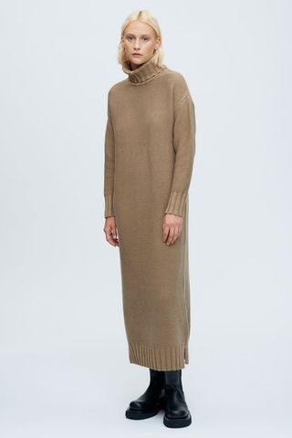 Kotn + Knitted Turtleneck Dress