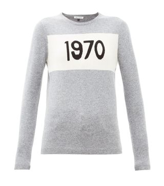 Bella Freud + 1970-Intarsia Cashmere Sweater