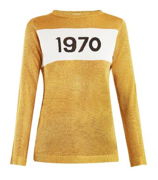 Bella Freud + 1970-intarsia Metallic Sweater