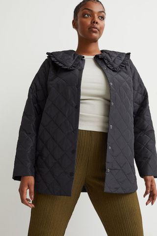 H&M + Quilted Shirt Jacket