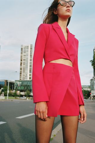 Zara + Cut Out Blazer Dress