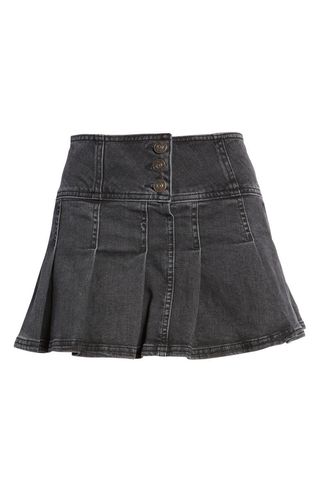 BDG Urban Outfitters + Stretch Denim Kilt Miniskirt
