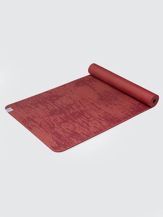 Gaiam + Premium Insta-Grip 6mm Yoga Mat, Sunset Red