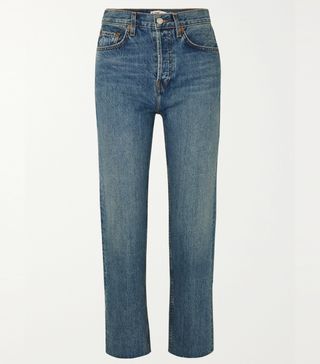 Re/Done + Comfort Stretch Ultra High Rise Stove Pipe Jeans