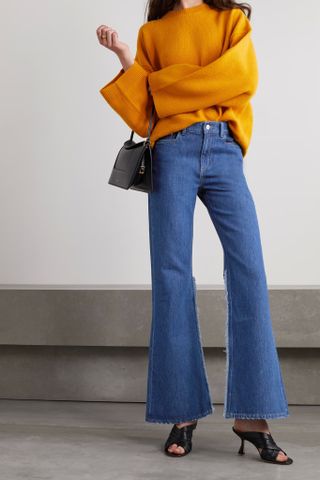 Wandler + + Net Sustain Daisy Organic High-Rise Flared Jeans