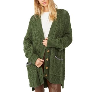 Free People + Montana Cable Cardigan