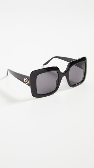 Gucci + Thick Oversize Square Sunglasses