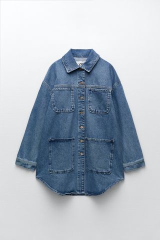 Zara + Charlotte Gainsbourg Collection Oversize Denim Jacket