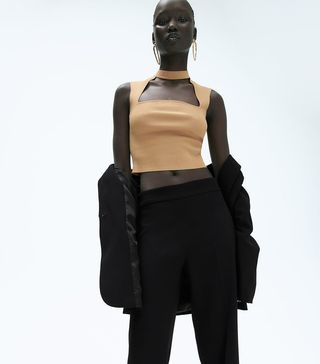 Zara + Knit Choker Top