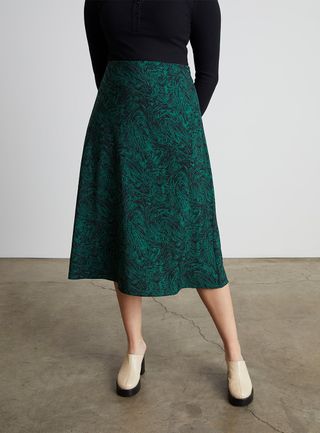 Who What Wear Collection + Brianna Midi Slip Skirt