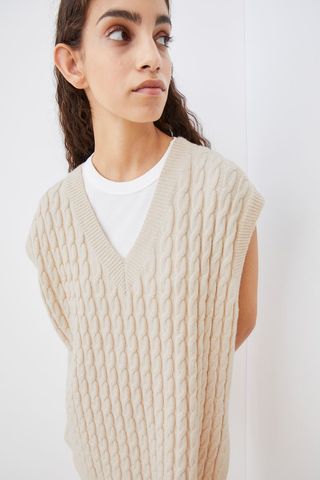 H&M + Cable-Knit Sweater-Vest