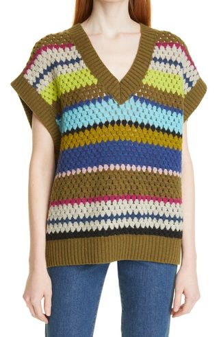 Baum und Pferdgarten + Coletta Stripe Wool Blend Sweater-Vest