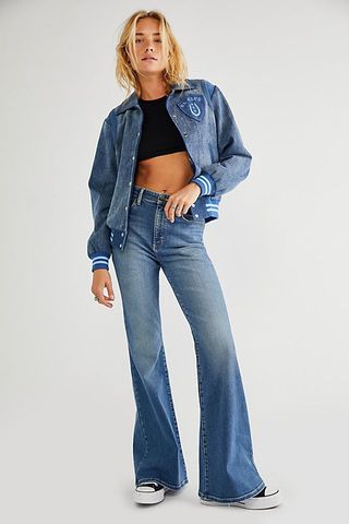 Lee + High-Rise Flare Jeans