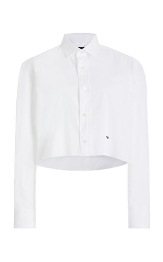 Hommegirls + Cropped Cotton Shirt