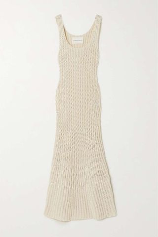 By Malene Birger + Lione Crocheted Merino Wool and Cotton-Blend Maxi Dress
