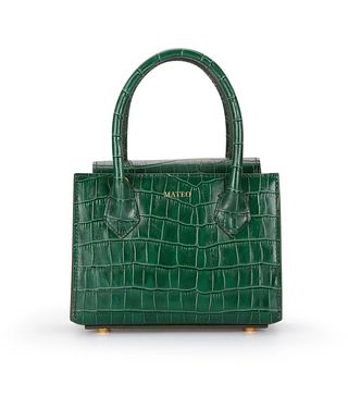 Mateo New York + Emerald Croc Diana Bag