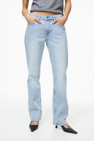 H&M + Straight Regular Jeans