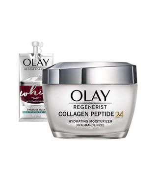 Olay + Regenerist Collagen Peptide 24 Face Moisturizer and Whip Face Moisturizer Travel/Trial Size Gift Set
