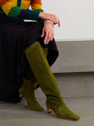 Staud + Wally Suede Knee Boots