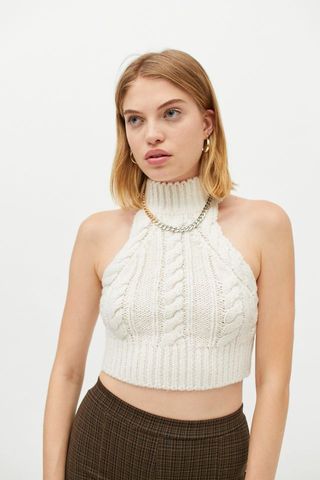 Urban Outfitters + Kerrie Mock Neck Sleeveless Sweater