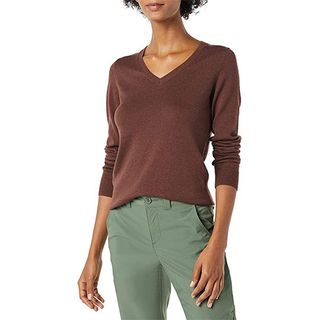 Amazon Essentials + Classic Fit Lightweight Long-Sleeve V-Neck Sweater