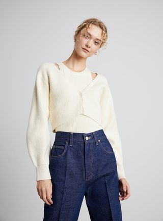 Who What Wear Collection + Charlotte Cropped Cardigan