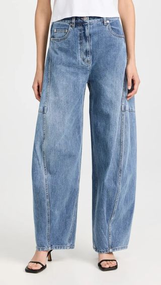 Tibi + Classic Wash Denim Sid Jeans