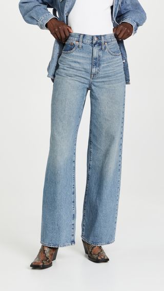 Madewell + Super Wide Leg Full Length Rigid Jeans