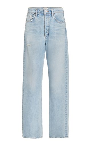 Citizens of Humanity + Eva Stretch High-Rise Relaxed Baggy Straight-Leg Jeans