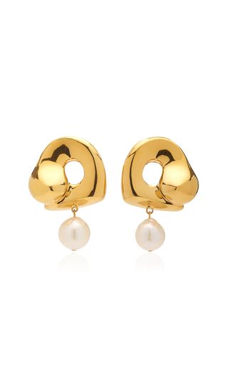 Agmes x Simone Bodmer-Turner + Sandra 18k Gold Vermeil Pearl Earrings