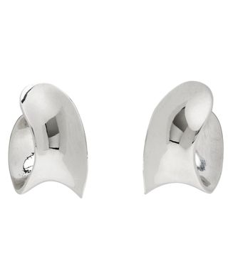Agmes + Silver Mini Laila Hoop Earrings
