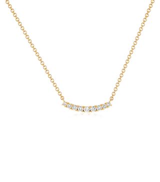 EF Collection + Full Cut Diamond Arc Necklace