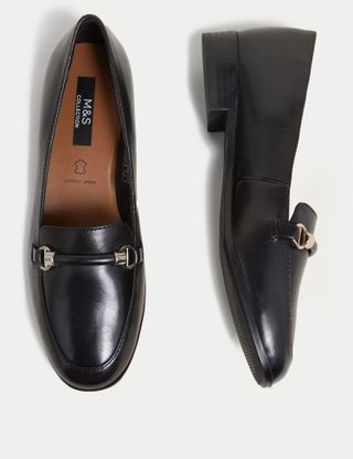 M&S Collection + Leather Flat Loafers