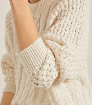 Kin + Crew Neck Cable Knit Jumper