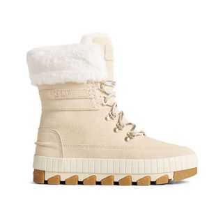 Sperry + Torrent Lace Up Boot in Ivory