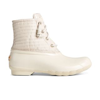 Sperry + Saltwater Puff Quilted Duck Boot in Ivory