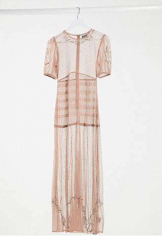 Reclaimed Vintage + Sheer Maxi Dress