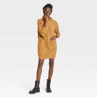 Who What Wear x Target + Long Sleeve Hoodie Dress