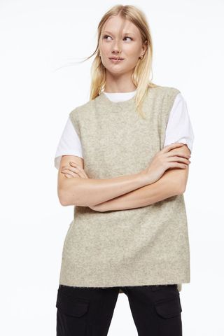 H&M + Knitted Sweater Vest