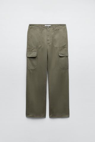 Zara + Straight Cargo Trf Trousers