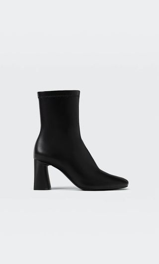 Stradivarius + Mid-Heel Boots With Stretch Legs