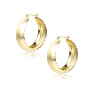 Amazon + Chunky Gold-Tone Hoop Earrings