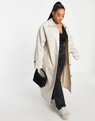 ASOS + Curve Longline Trench Coat