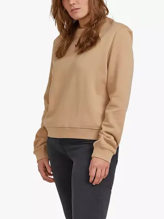 Ninety Percent + Organic Cotton Classic Fit Sweatshirt, Camel