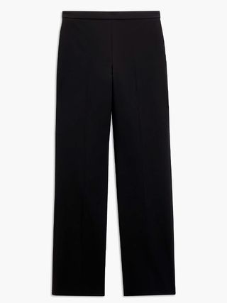Theory + Wool Rich Pull on Trousers, Black