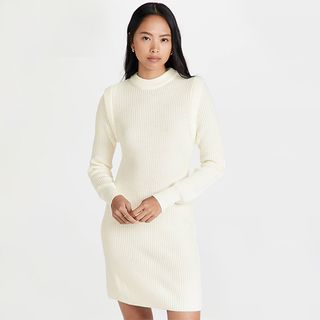 Wayf + Lombard Mock Neck Sweater Dress