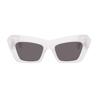 Loewe + White Oversized Cat Eye Sunglasses