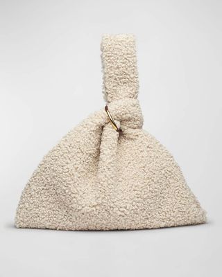 Nanushka + Jen Large Faux-Fur Top-Handle Bag